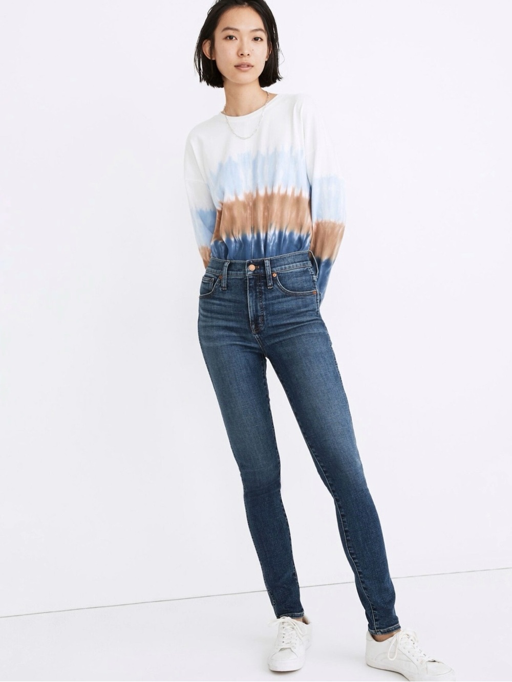 Madewell 10" High-Rise Skinny Jeans in Cordell Wash: Heatrich Denim Edition
